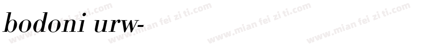 bodoni urw字体转换